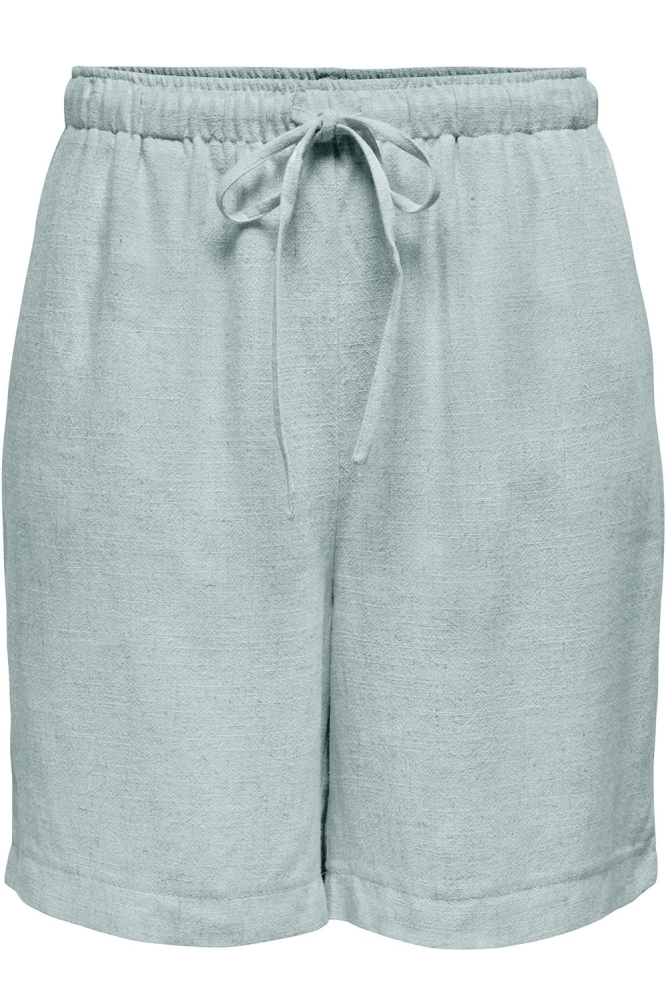 ONLSIESTA MW PULL-UP LIN BL SHORTS 15333032 Abyss